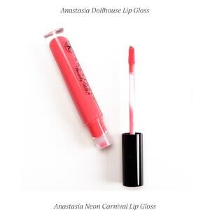 NIB Anastasia Beverly Hills Neon Carnival Lip Gloss Coral Full Size